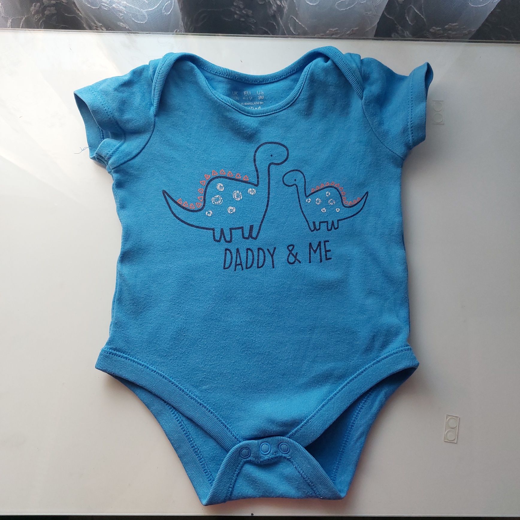 Body dla chłopca 6-9msc napis "Daddy and me"