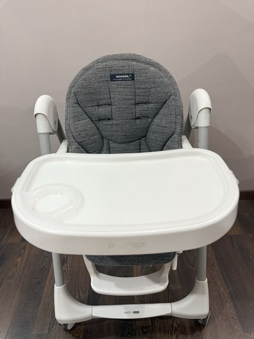 Стільчик для годування Peg-Perego Prima Pappa Follow Me Wonder Grey