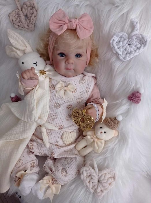Lalka w typie reborn z wyprawką prezent lala miękki brzuszek
