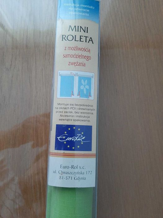 mini roleta z możliwością samodzielnego zwężenia, bez wiercenia