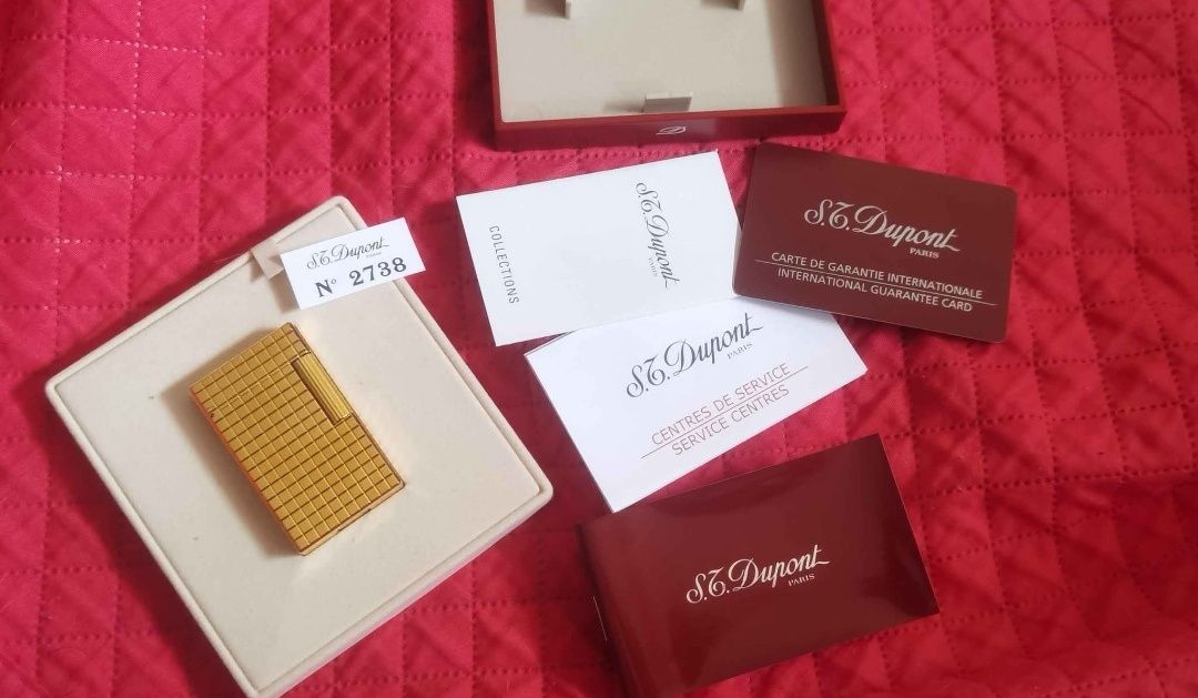 Isqueiro Dupont (banhado a ouro)