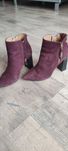 Botki Caprice premium bordowe