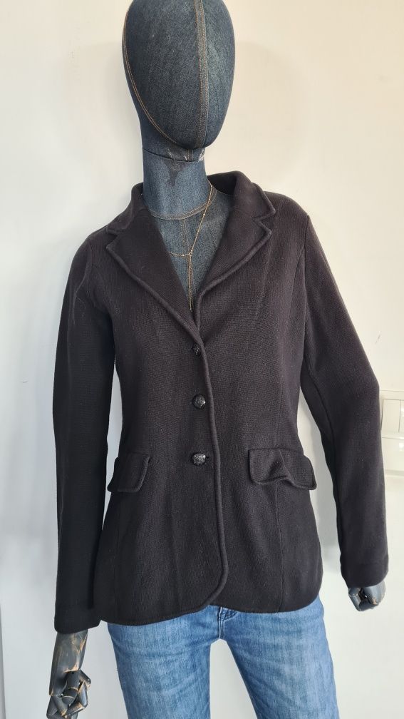 Kardigan Marynarka Ralph Lauren. Czarny zapinany na guziki. Rozmiar M