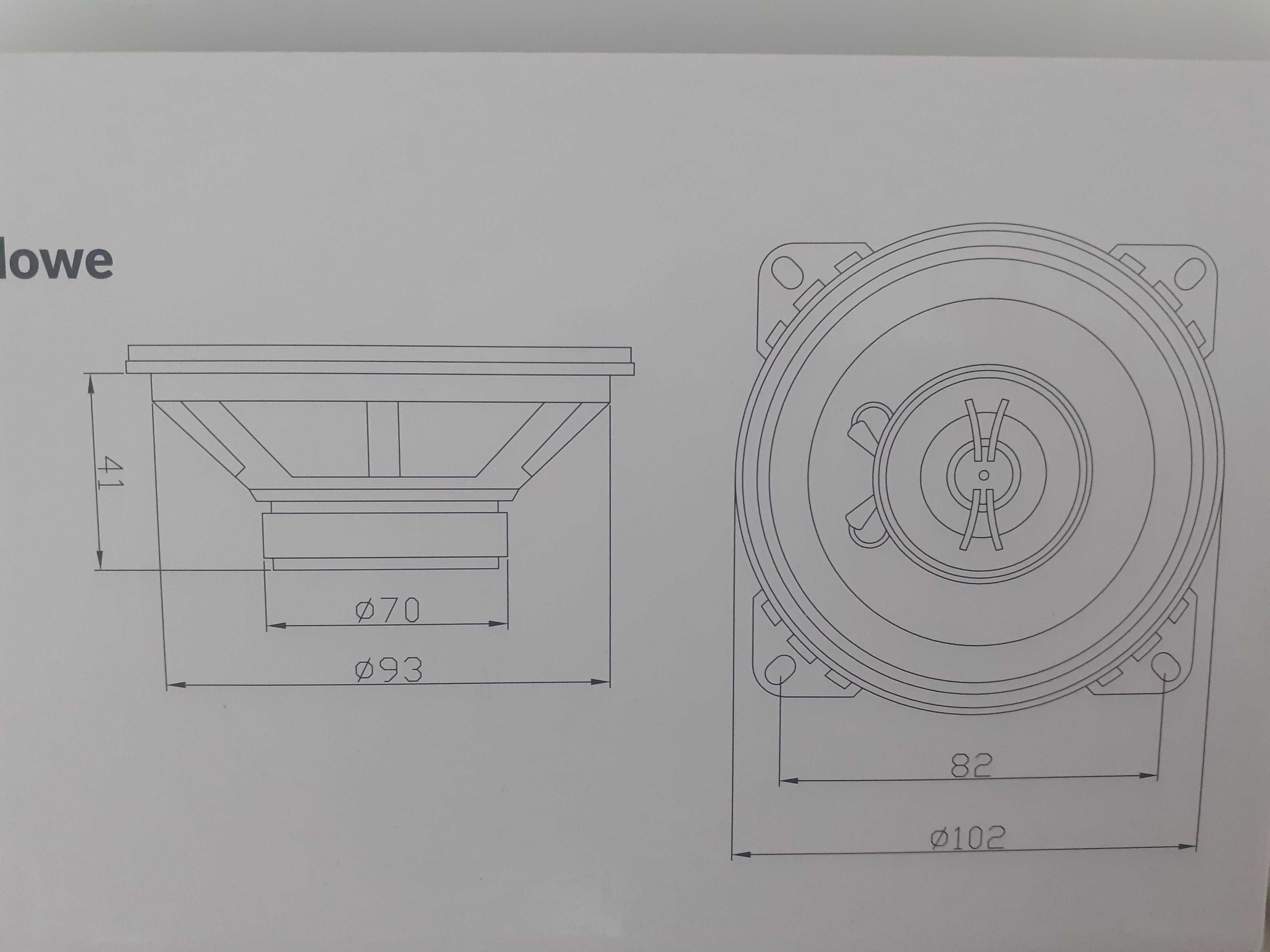 NOWY Głośnik dwudrożny BLOW WH-1416 - 100W 4" 4Ohm.