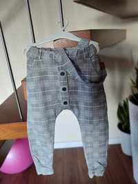 Spodnie krata eleganckie 110-116