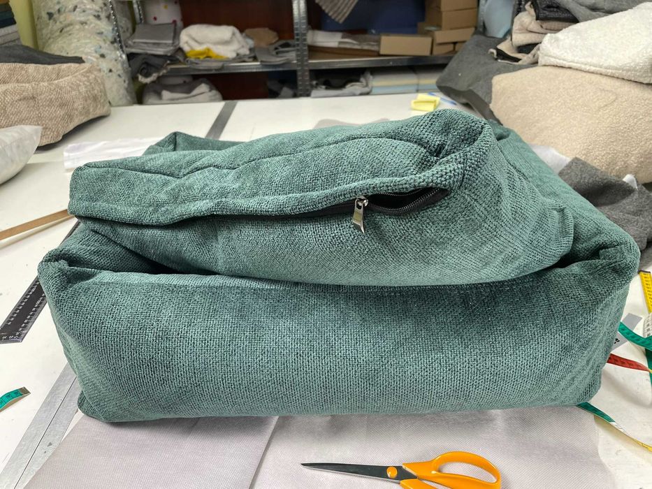 Nowe Legowisko Dla Psa M Zielone 75x60 cm Poduszka na Zamek OKAZJA