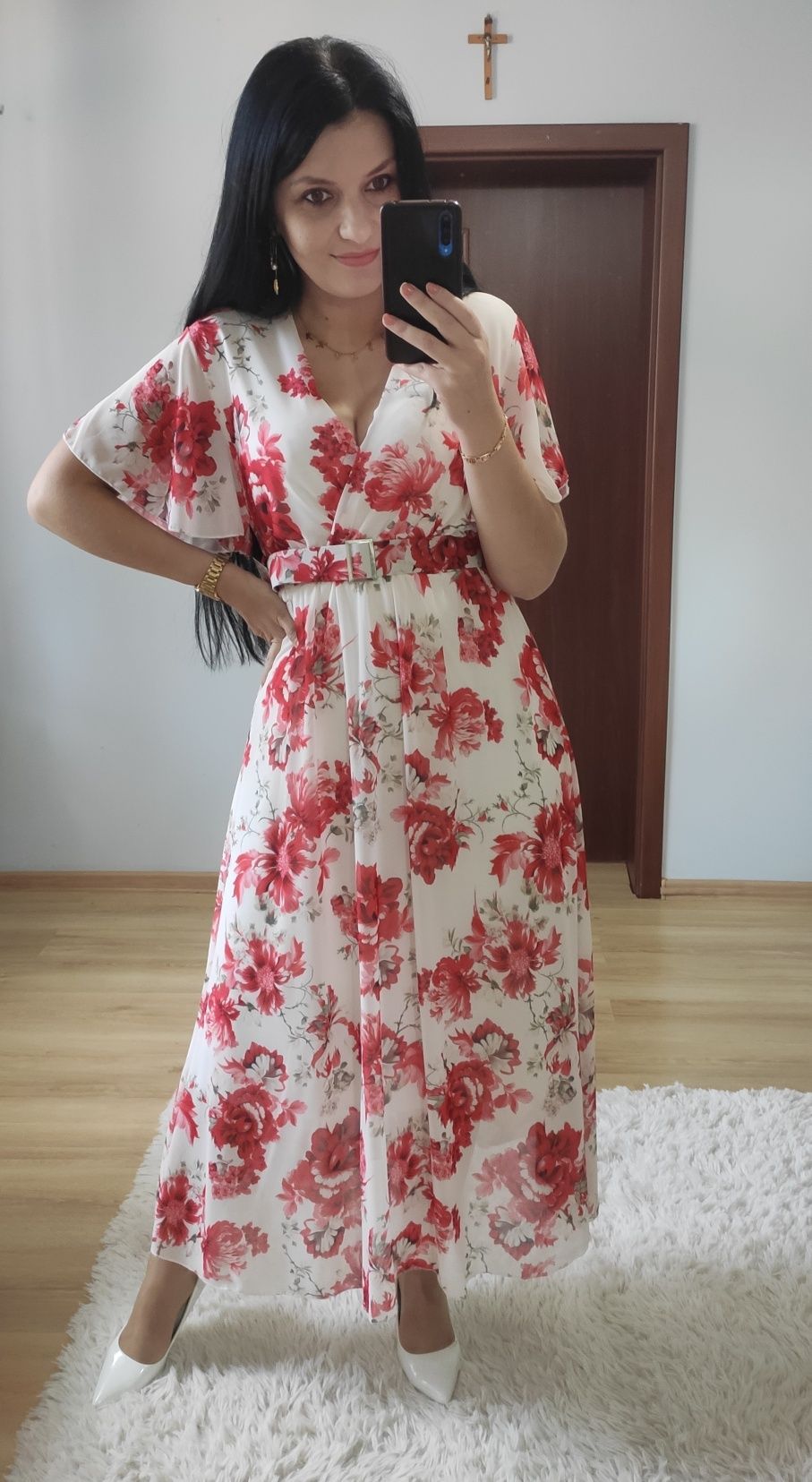 Sukienka długa maxi wesele impreza chrzciny