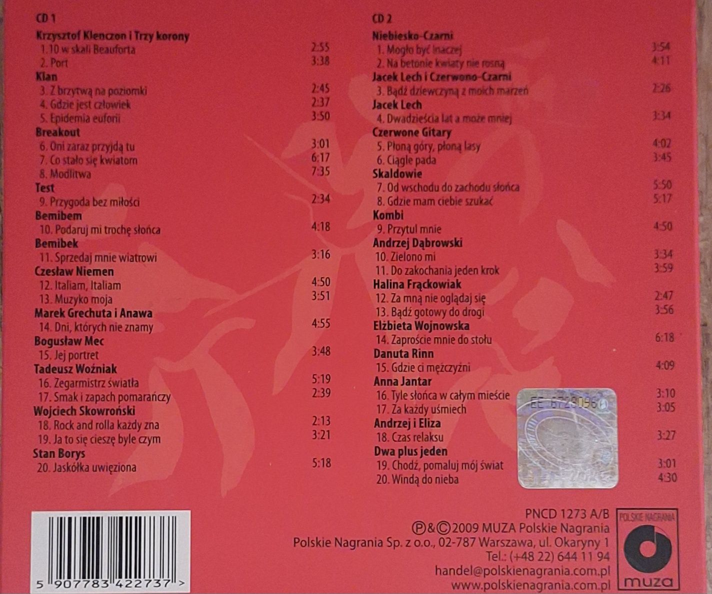 Lata 70 - 40 Przebojów - Polskie Przeboje - 2CD