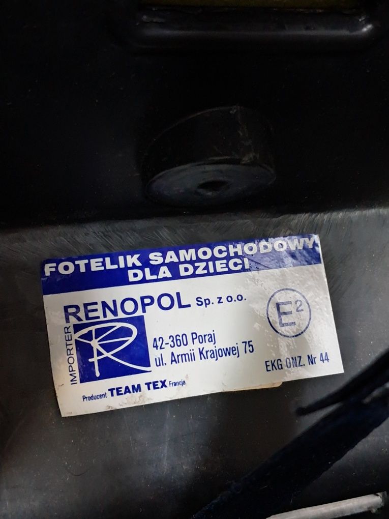 Fotelik samochodowy 0-18 kg Renpol