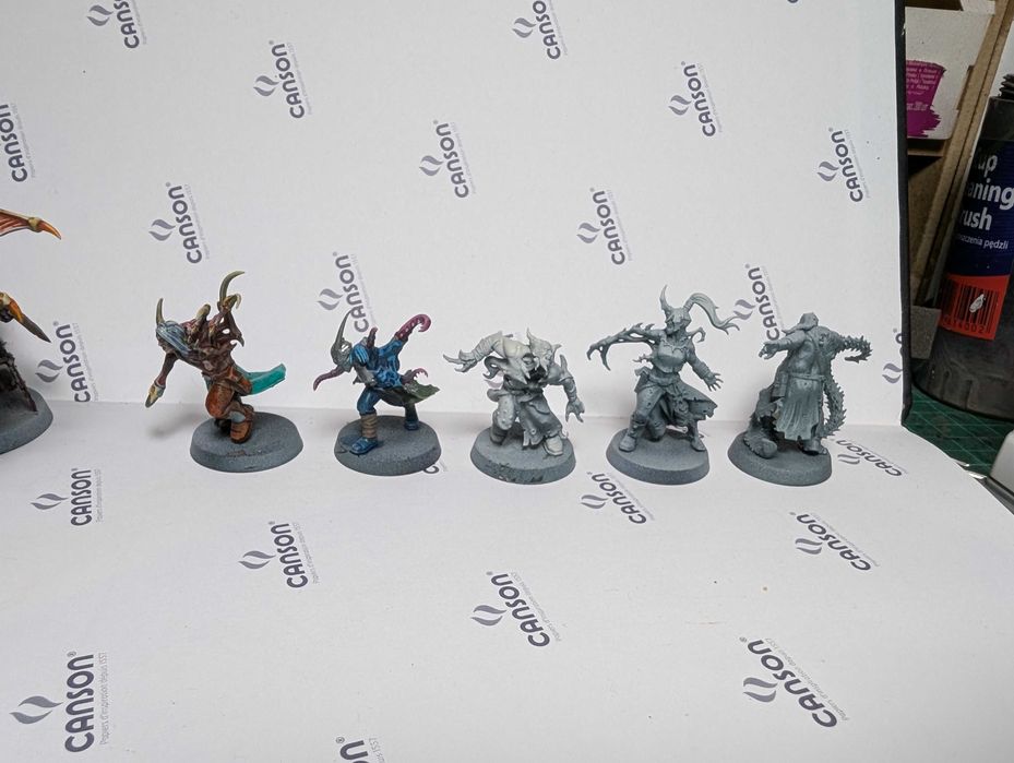 Accursed Cultists - zestaw warhammer 40k, pomalowane/podkład