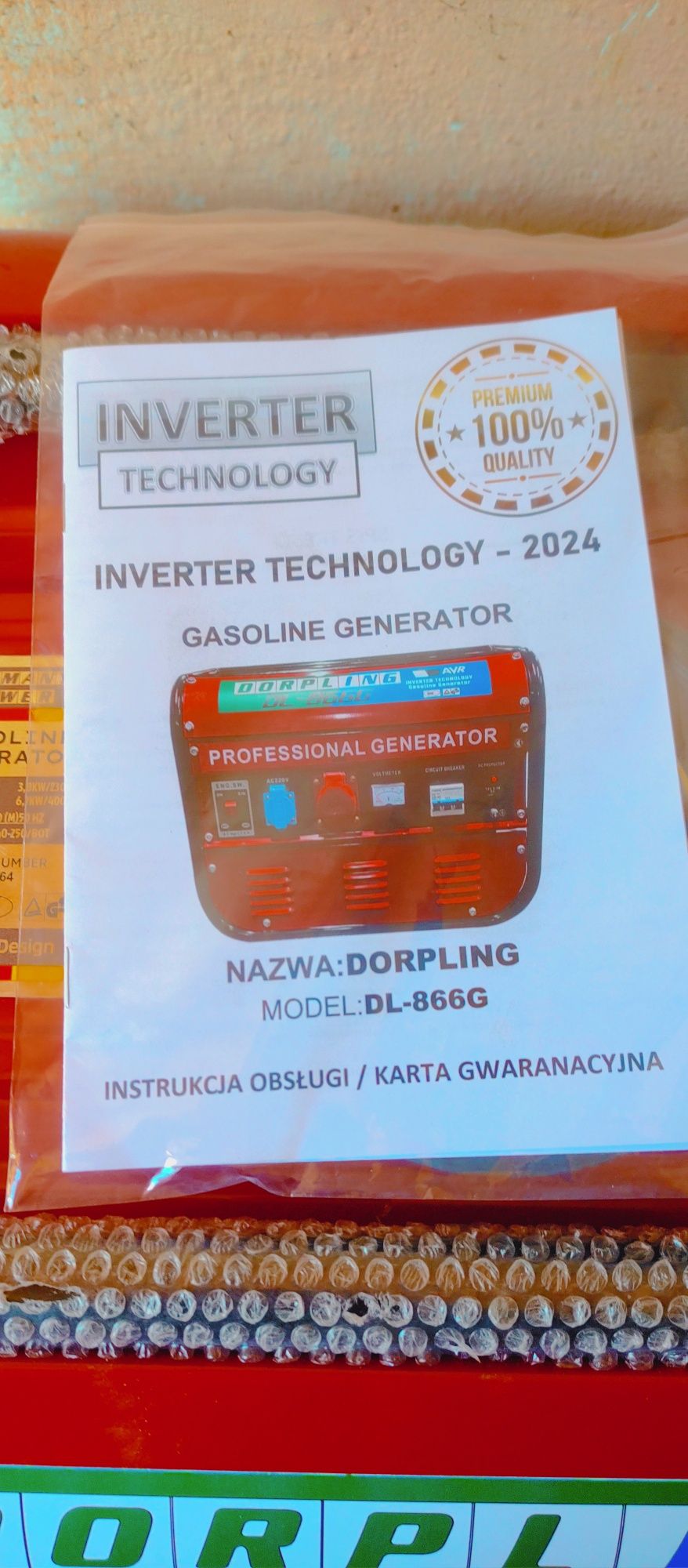 Agregat - Generator prądotwórczy Dorpling DL-866G