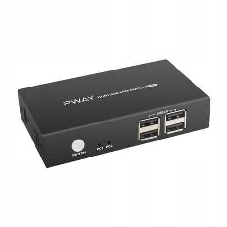 Przełącznik KVM HDMI USB PWAY 2 porty