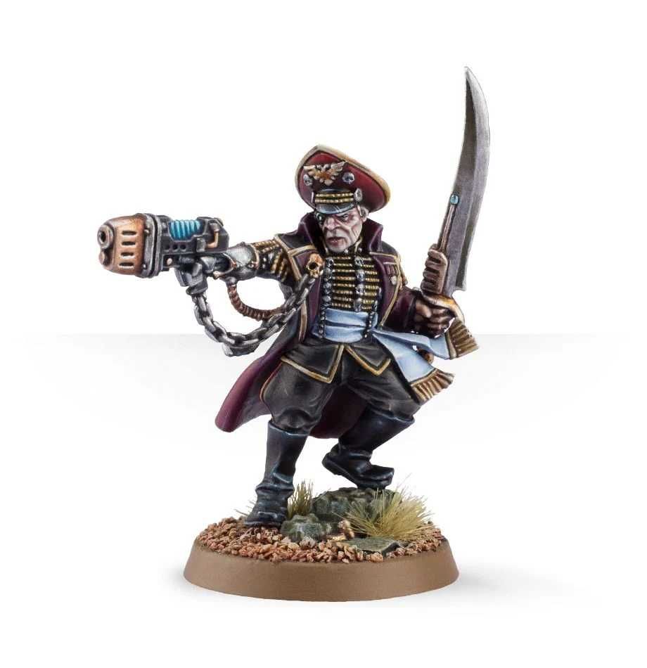 Warhammer 40000 Astra Militarum  Prefectus Commissar + база 25/28.5 мм