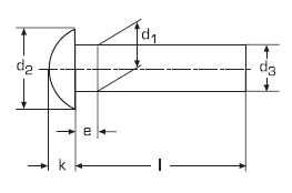 Заклёпка стальная ГОСТ 10299 ф5х35