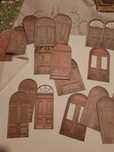 20 portas de casa,  grandes, em cartão, scrapbooking, Junkjournal.