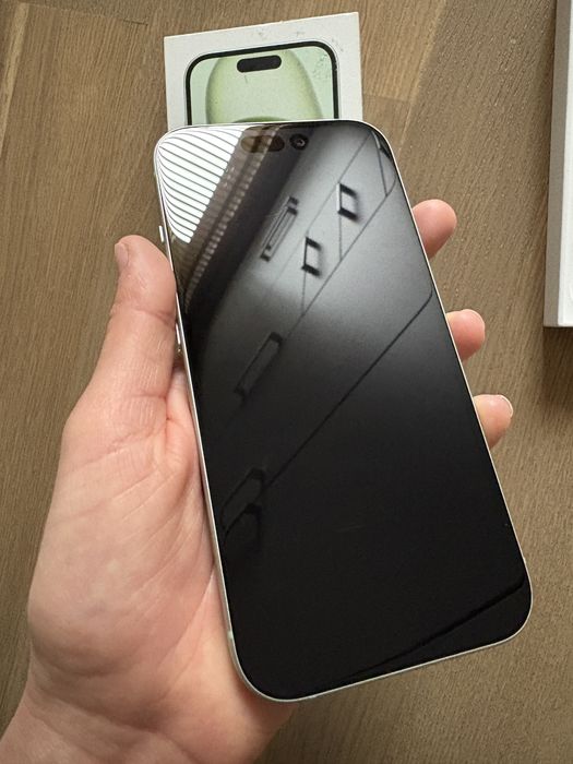  Iphone 15 zielony 128Gb komplet pudełko 86% Bateria Gliwice Bez Rat