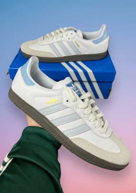 Adidas Samba White Halo Blue T. Eu 39 1/3