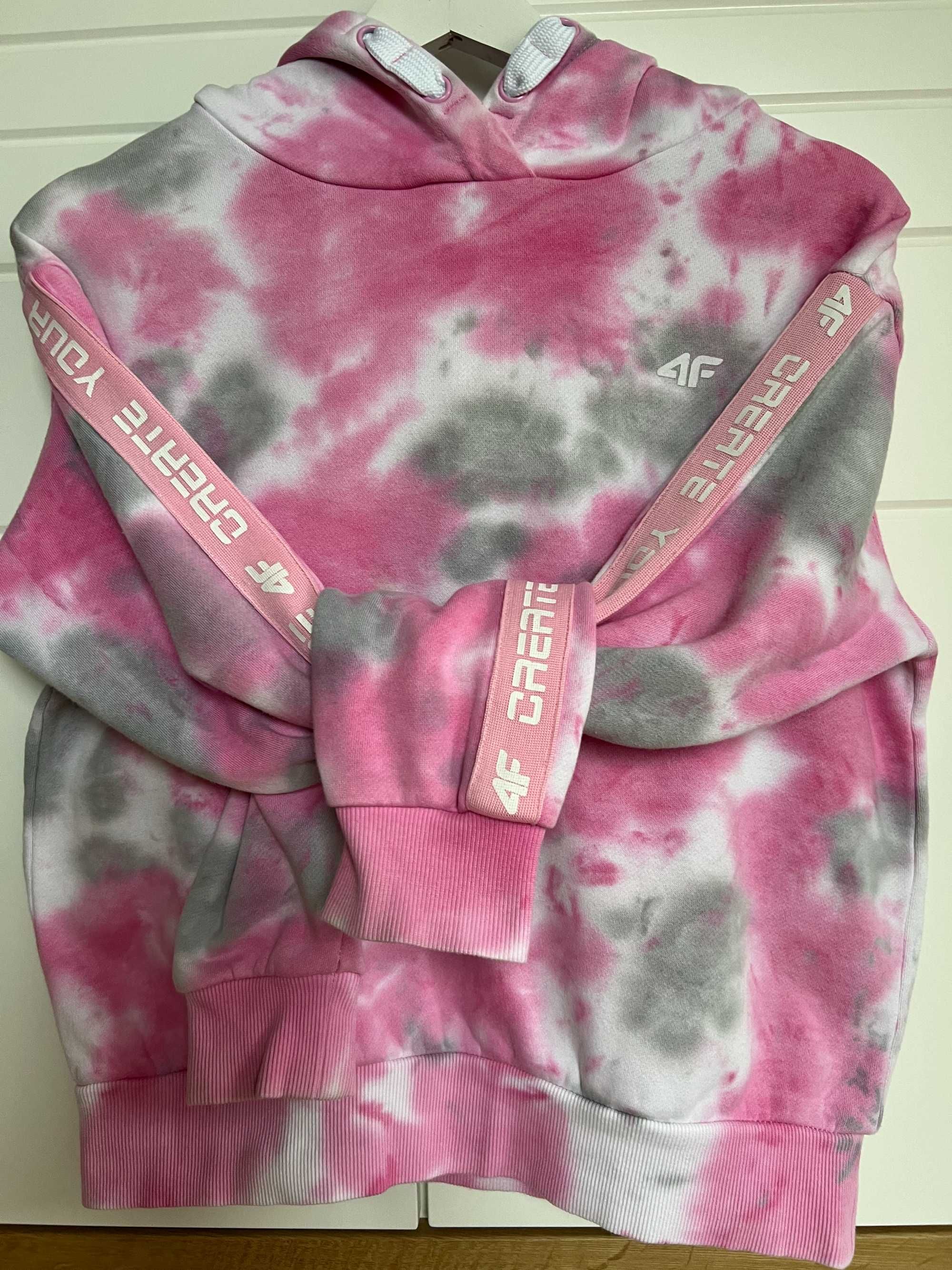 Bluza dziewczęca sportowa 4f r.164 Tie Dye