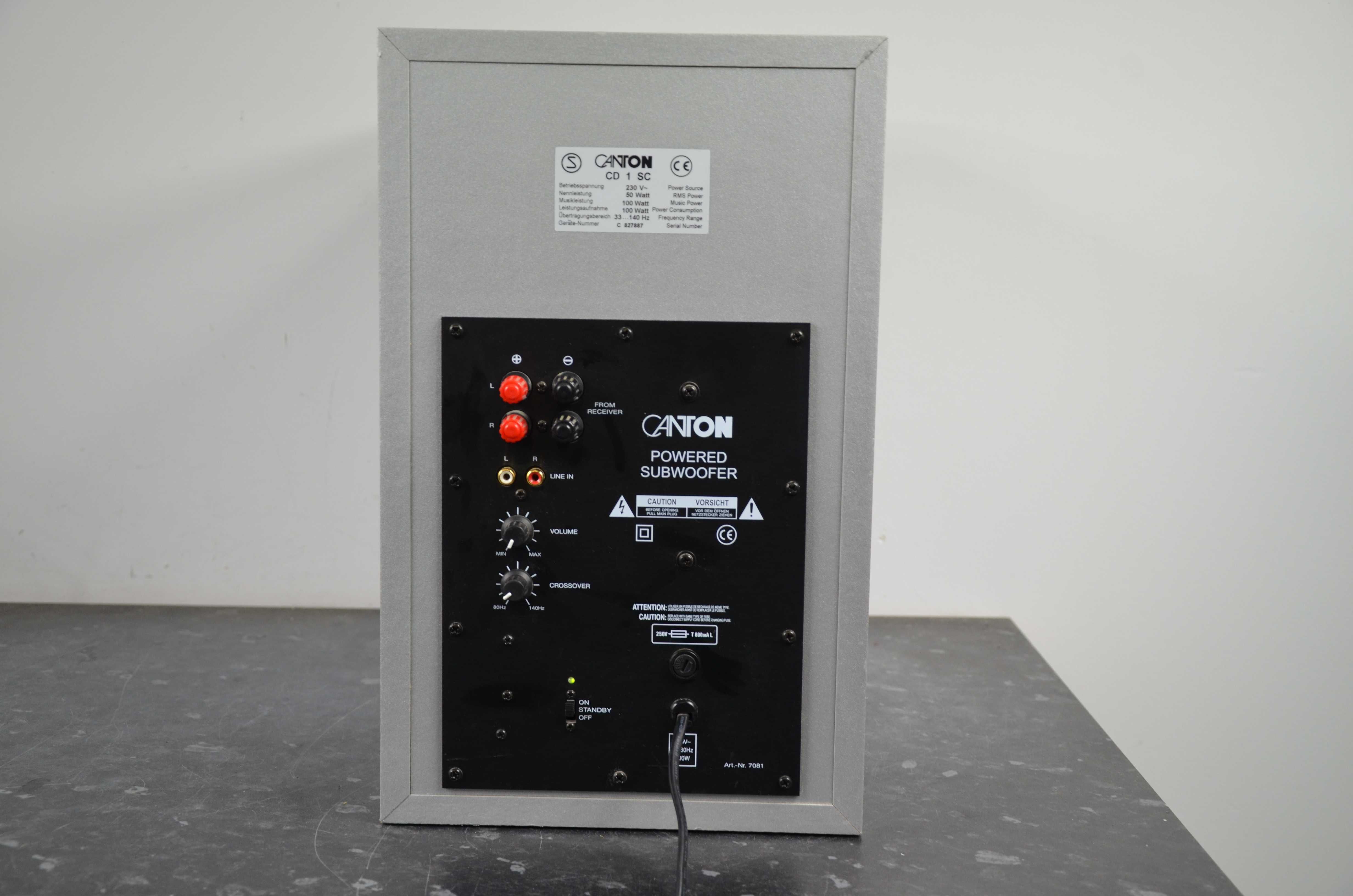 CANTON CD 1 SC Dynamiczny Subwoofer aktywny