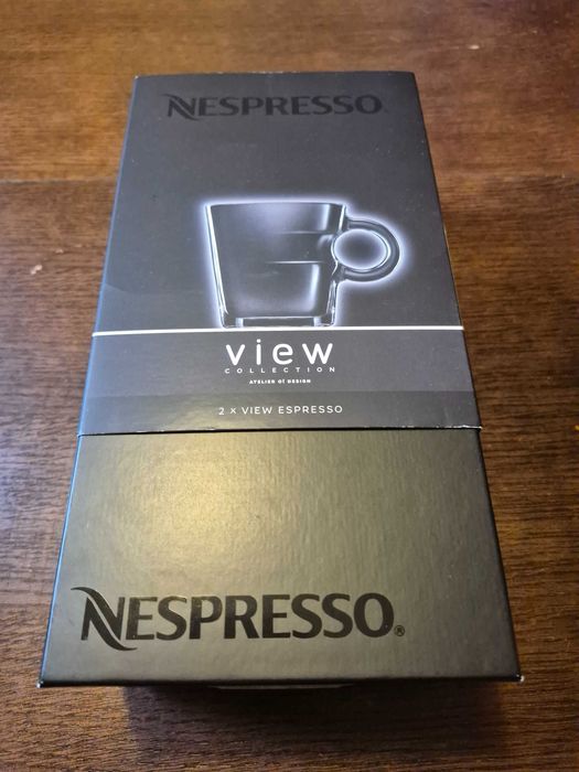 Szklaneczki do espresso firmy Nespresso
