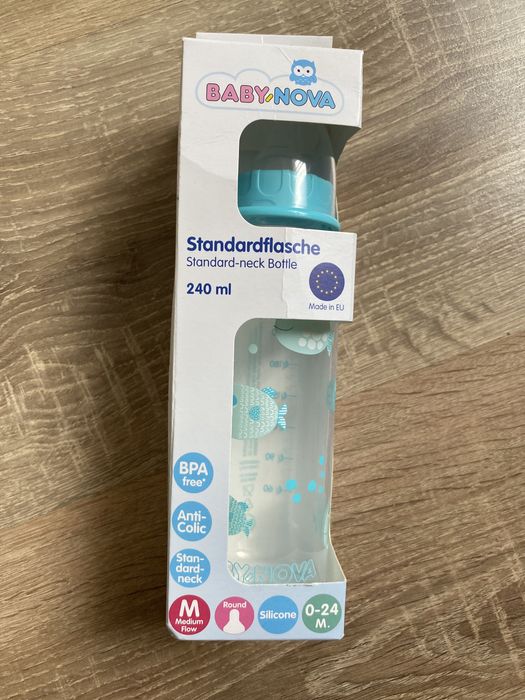 Набір пляшечка baby nova, пустушка 6-18m  + ніблер в подарунок!!!