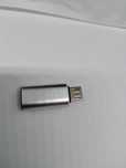 Adapter ładowania Typ C na Micro USB, srebrny, nowy