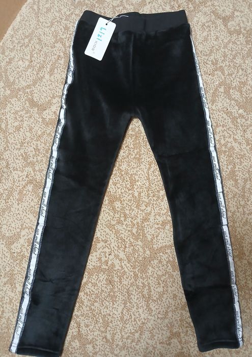 Лосіни теплі на дівчинку Lizi kids чорні р. 134