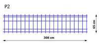 Siatka zbrojeniowa płaska do stropów TERIVA P2 dozbrojenie podporowe