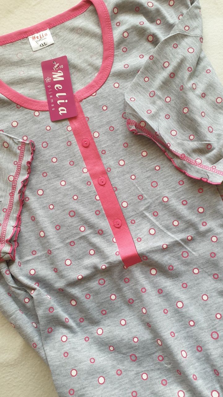 4XL 48 20 Koszula ciążowa nocna piżama rozpinana duży rozmiar