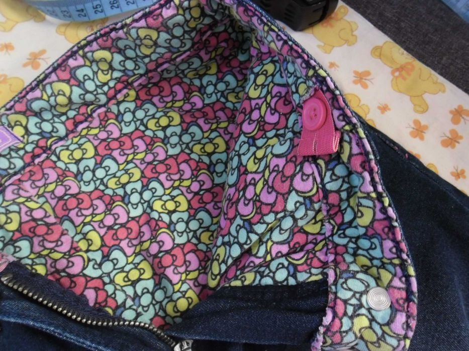 spodnie 122 / 128 podszyte/ ocieplone materiałem jak nowe, regulacja