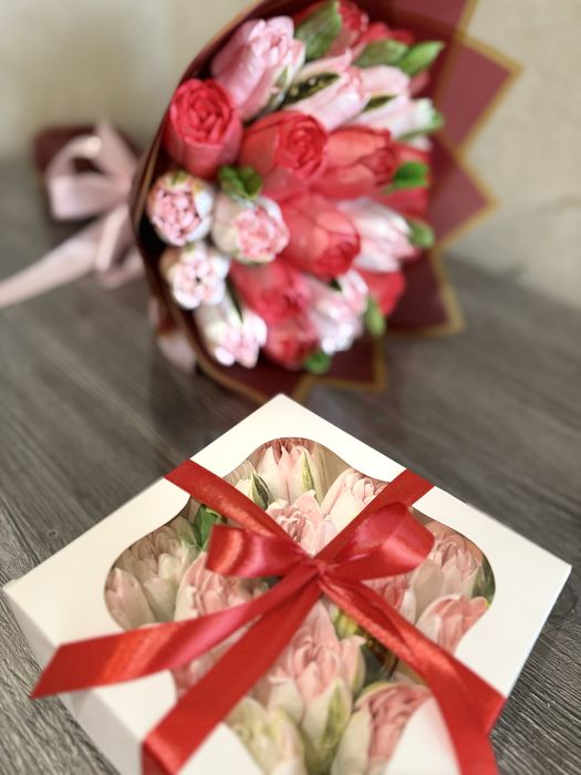 Зефір!!! Квіти з зефіру, оригінальний подарунок для вашого свята