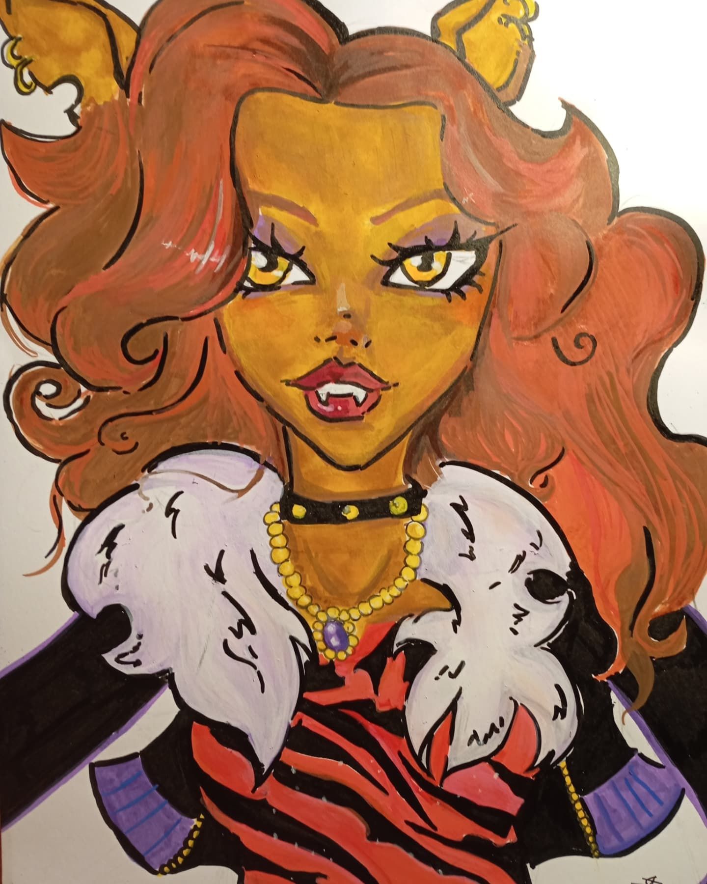 Desenho da Clawdeen de Monster high