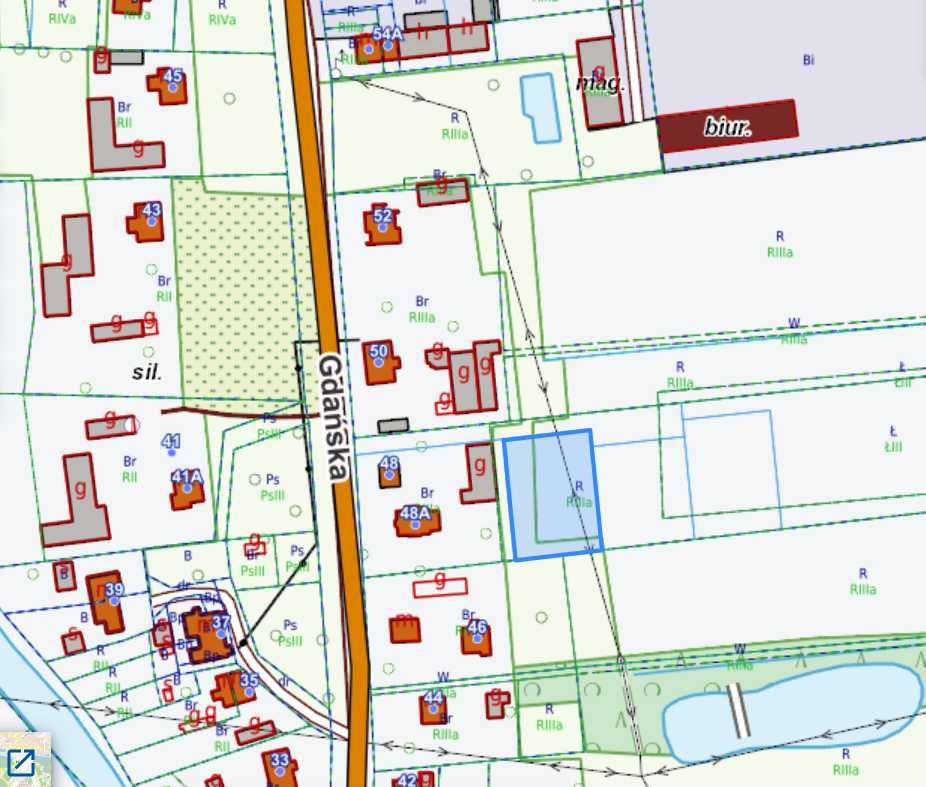 Działka budowlana w centrum Suchego Dębu 1327m2