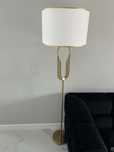 Lampa stojąca biało złota glomour