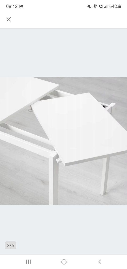 Stół biały rozsuwany