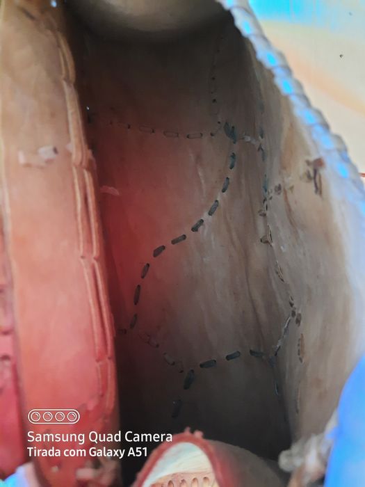 Bolsa de alças em couro