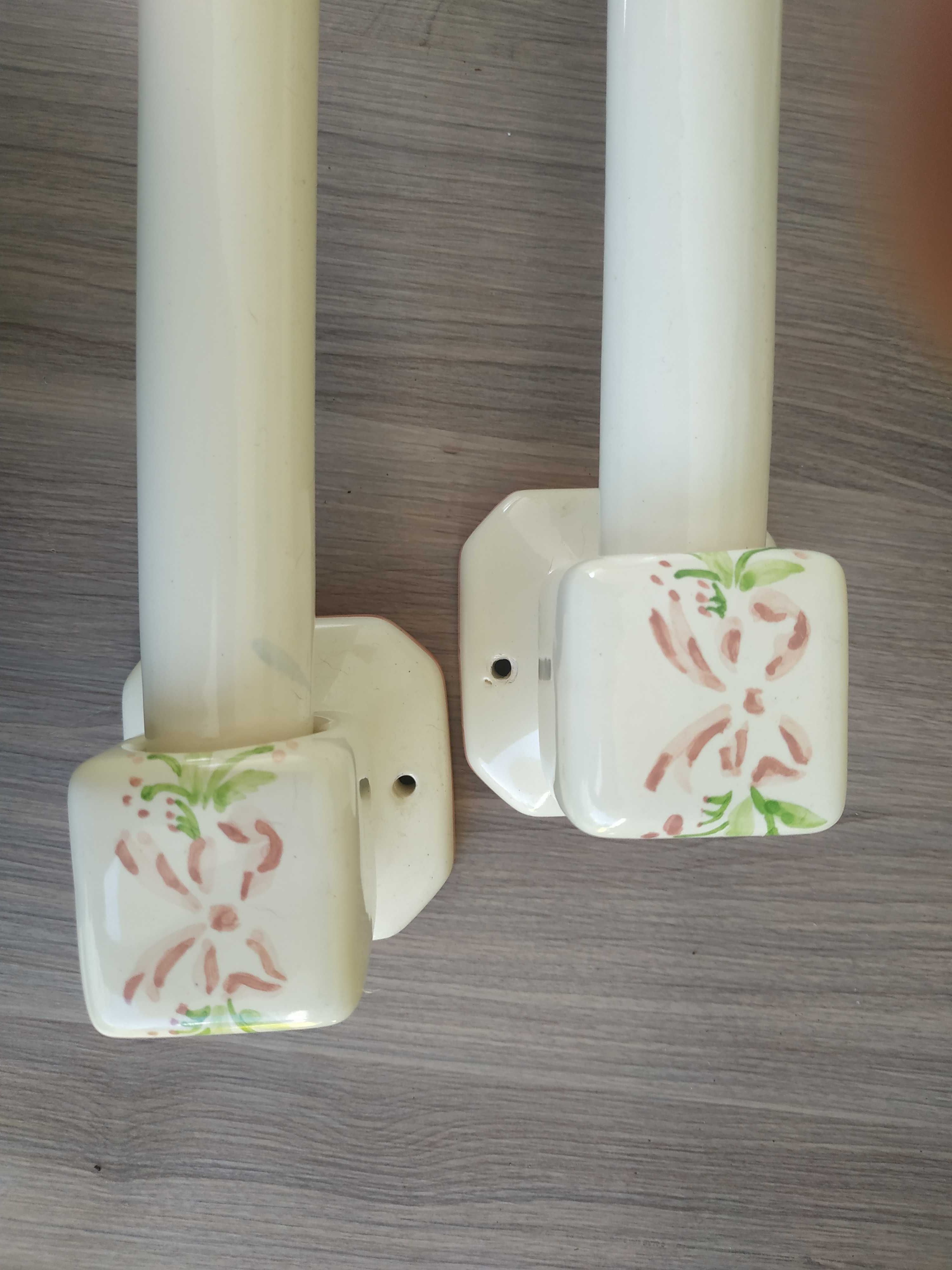 Conjunto wc em cerâmica, com prateleira 40cm e 2 toalheiros