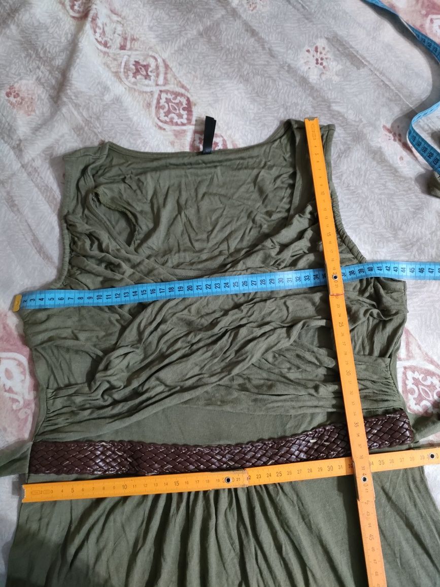 Sukienka maxi khaki L/xl