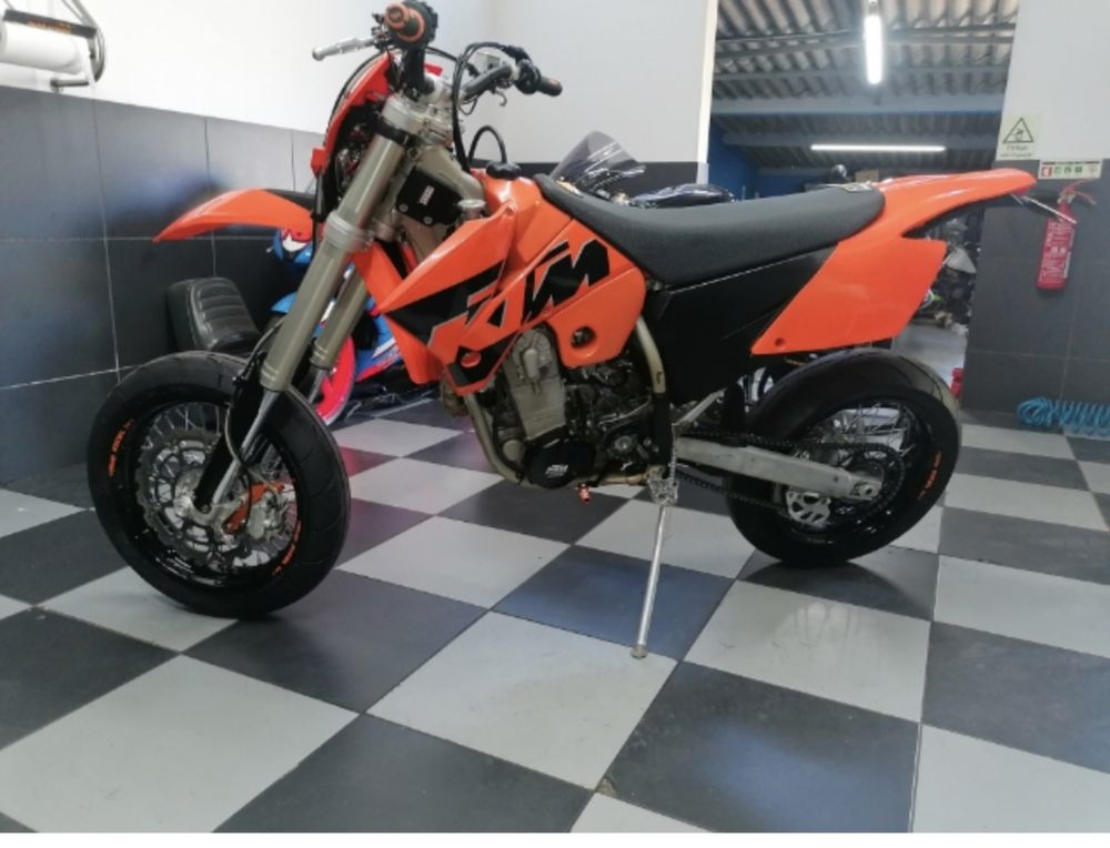 Ktm exc 450  ano 2004 supermotard 12kw livrete