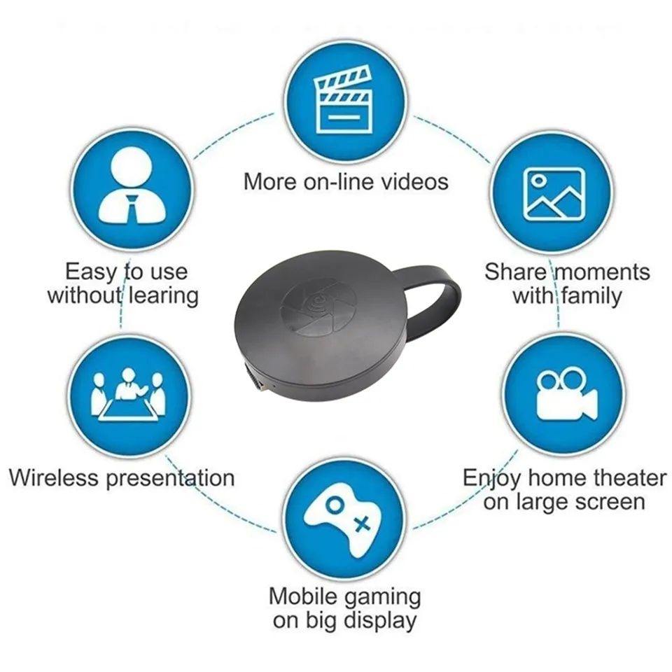 Transmissor HDMI Wifi Dongle P/ Android e iOS