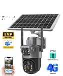 Kamera Solarna 4G LTE 4K8MP 2×Obiektyw Bateria 10800Ma.+KartaSD64GB
