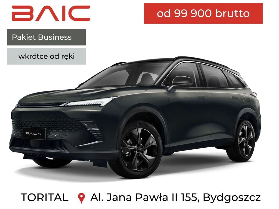 BAIC 5 BAIC od 99.900 Business Bogate wyposażenie możliwość instalacji LPG