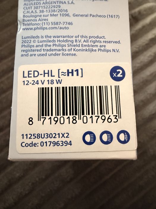 Żarowki H1 Led Philips Ultinon Pro 3021 H1