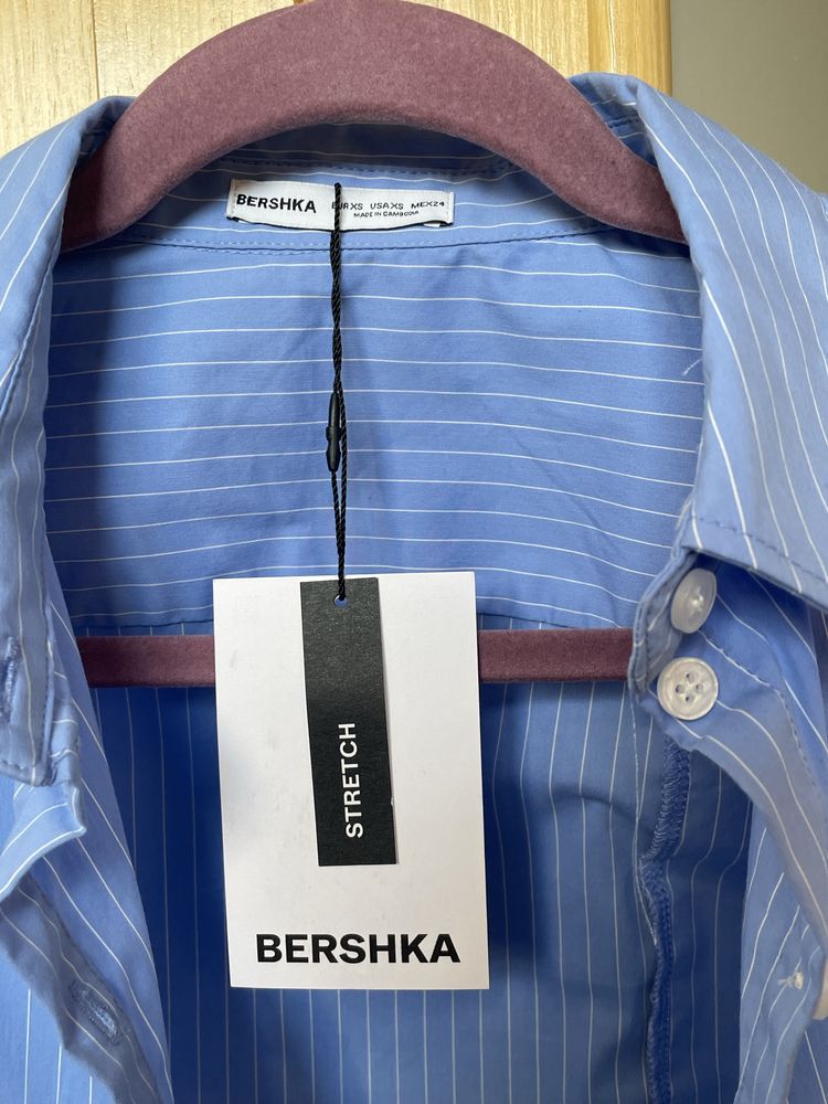 Koszula damska nowa niebieska w paski z metką
