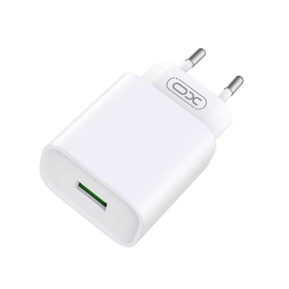 Sieciowa Ładowarka XO CE02D QC 3.0 18W 1x USB biała