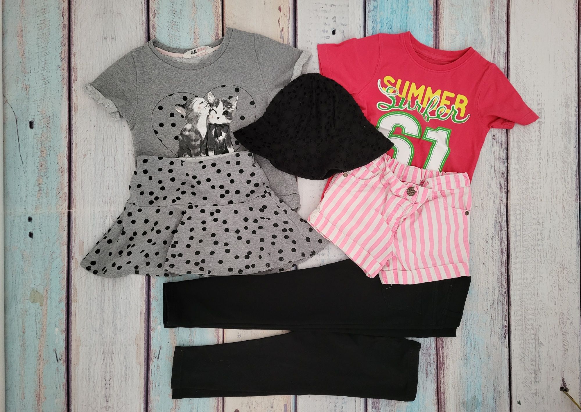 Zestaw dla dziewczynki 4-5lat 6 szt. H&M mothercare next r. 110/116