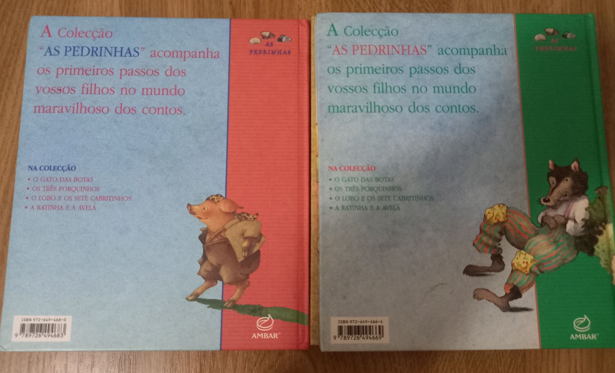 Lote 5 livros infantis. Os 3 porquinhos,  Branca de Neve  e outros