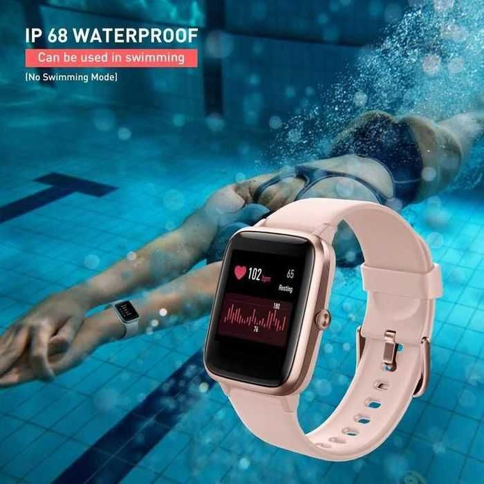 Fitpolo Smartwatch Fitness zegarek wodoszczelny - Szary