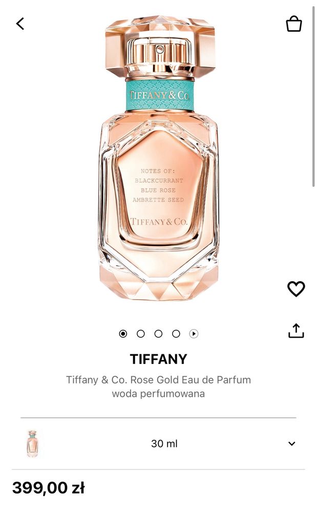 Woda perfumowana Tiffany & Co. Rose Gold 30ml