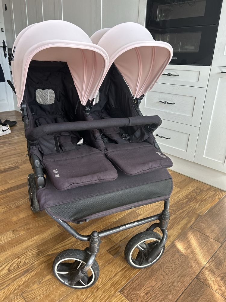 Wózek dziecięcy bliźniaczy Baby Monsters easy twin 3.0